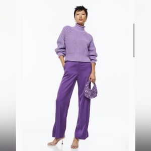 H&M Purple Knit Sweater
